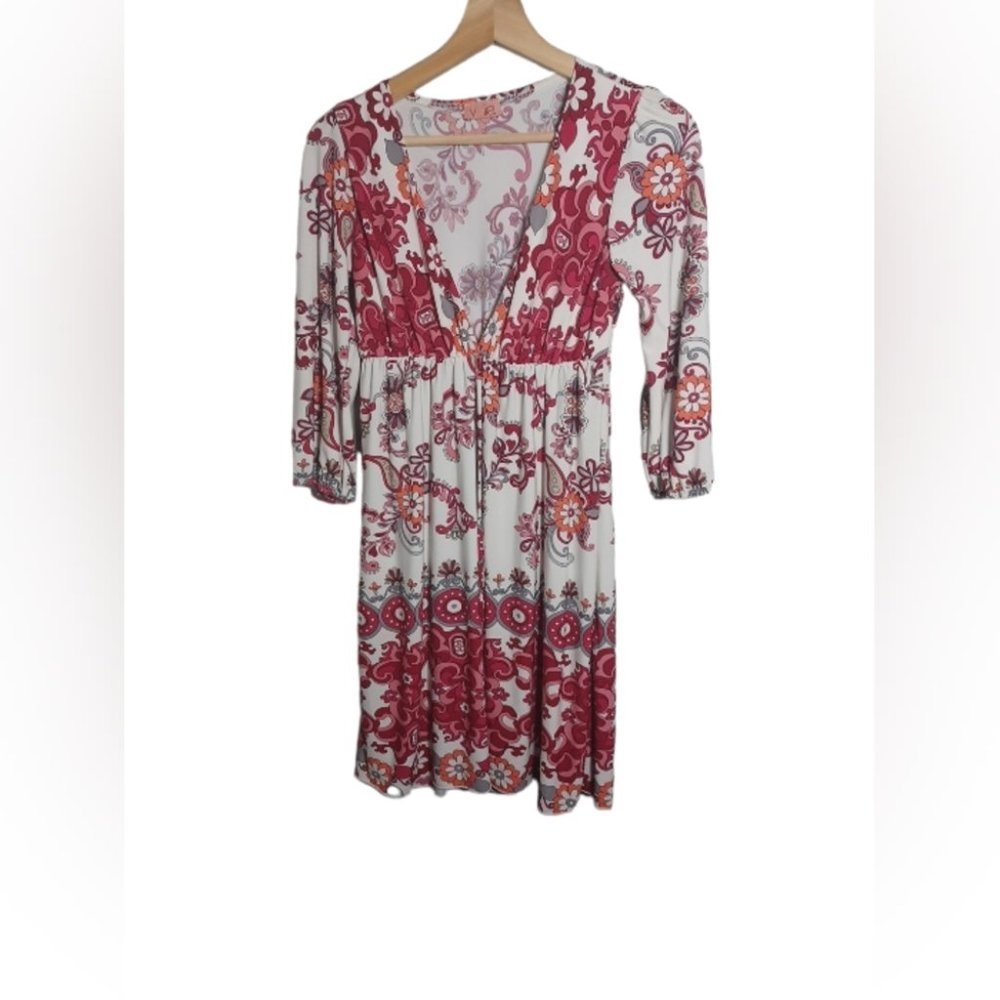 Voila white floral mini dress
